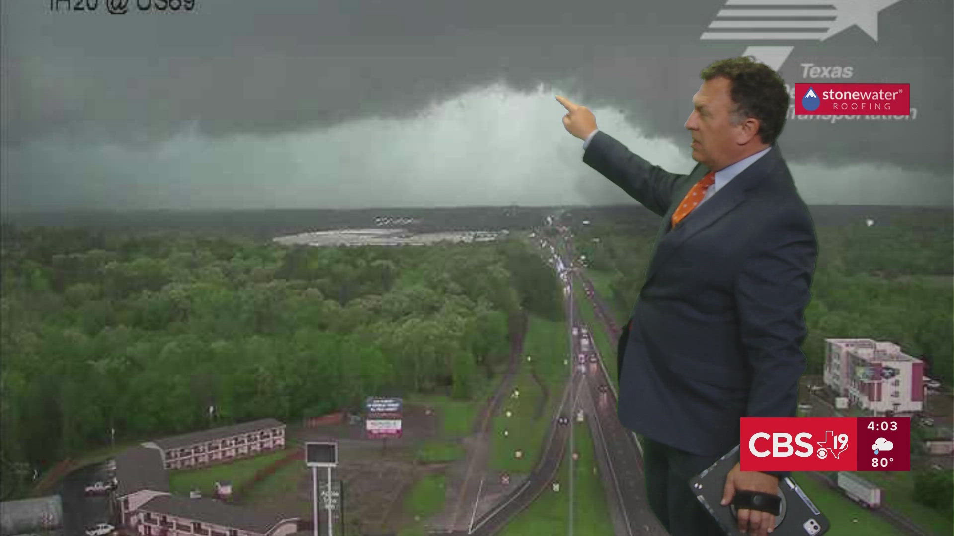 According to The Weather Channel, the "whale's mouth" is a saying for the  "turbulent churning flow immediately behind a line of thunderstorm's shelf cloud."