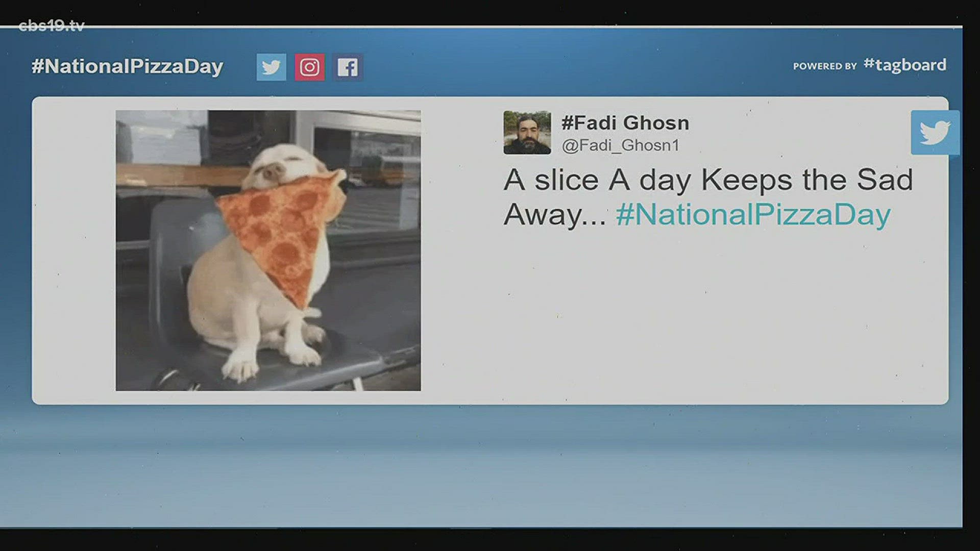 CBS 19 Tagboard: #NationalPizzaDay