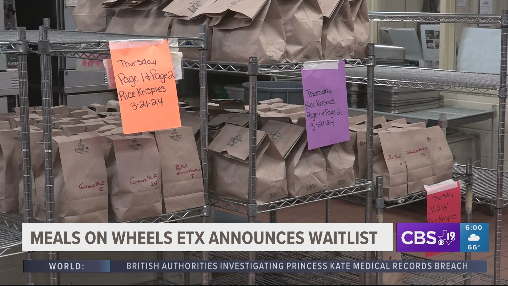 Meals on Wheels East Texas seeks community support as nonprofit creates its first client waitlist in 13 years