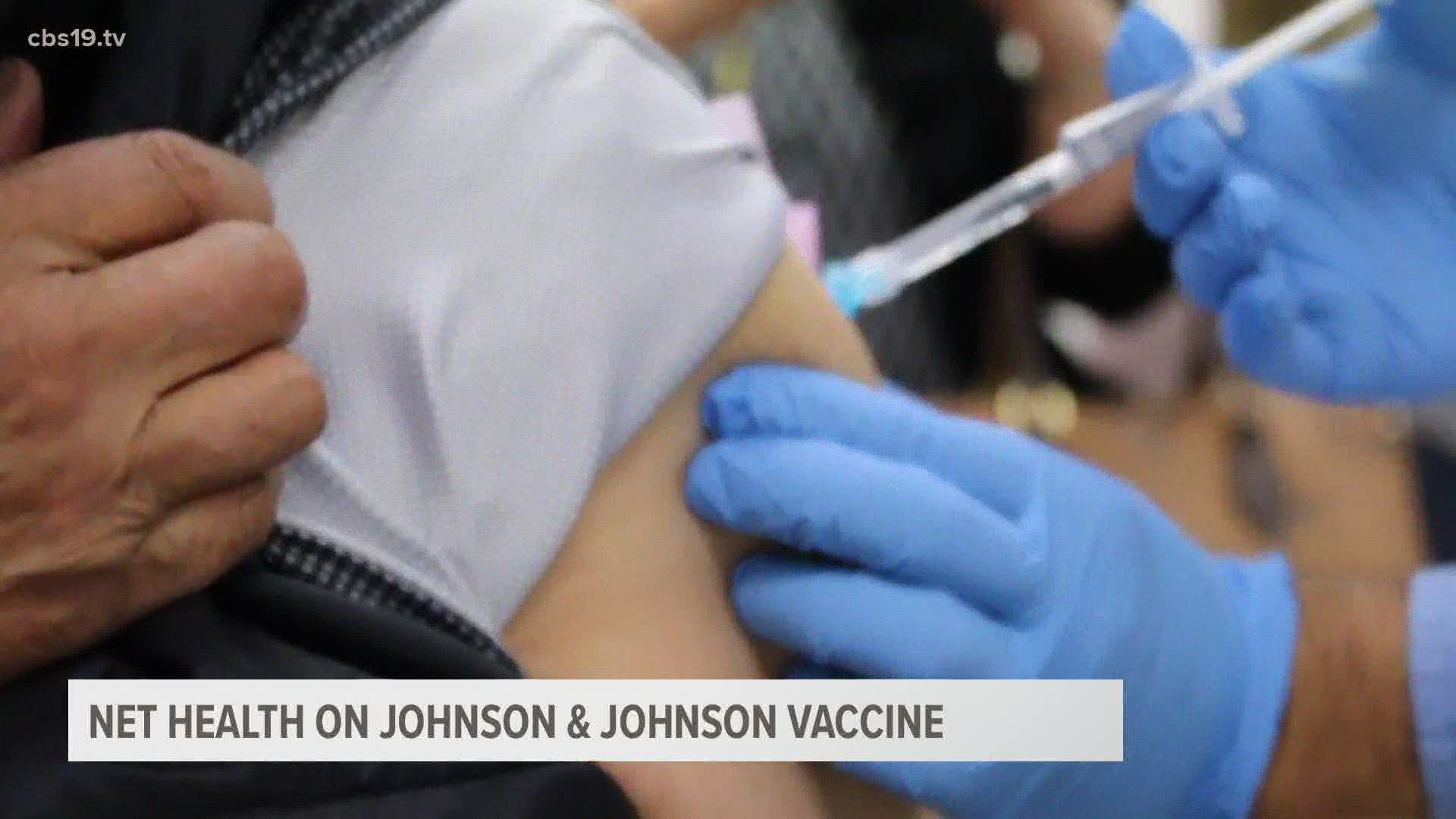 NET Health halts administration of Johnson & Johnson vaccine by recommendation of the CDC and FDA.