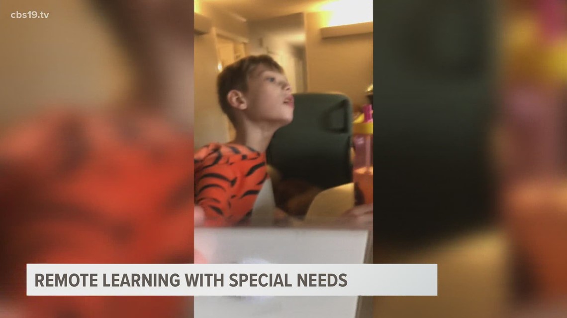 Special needs family adjusts to remote learning
