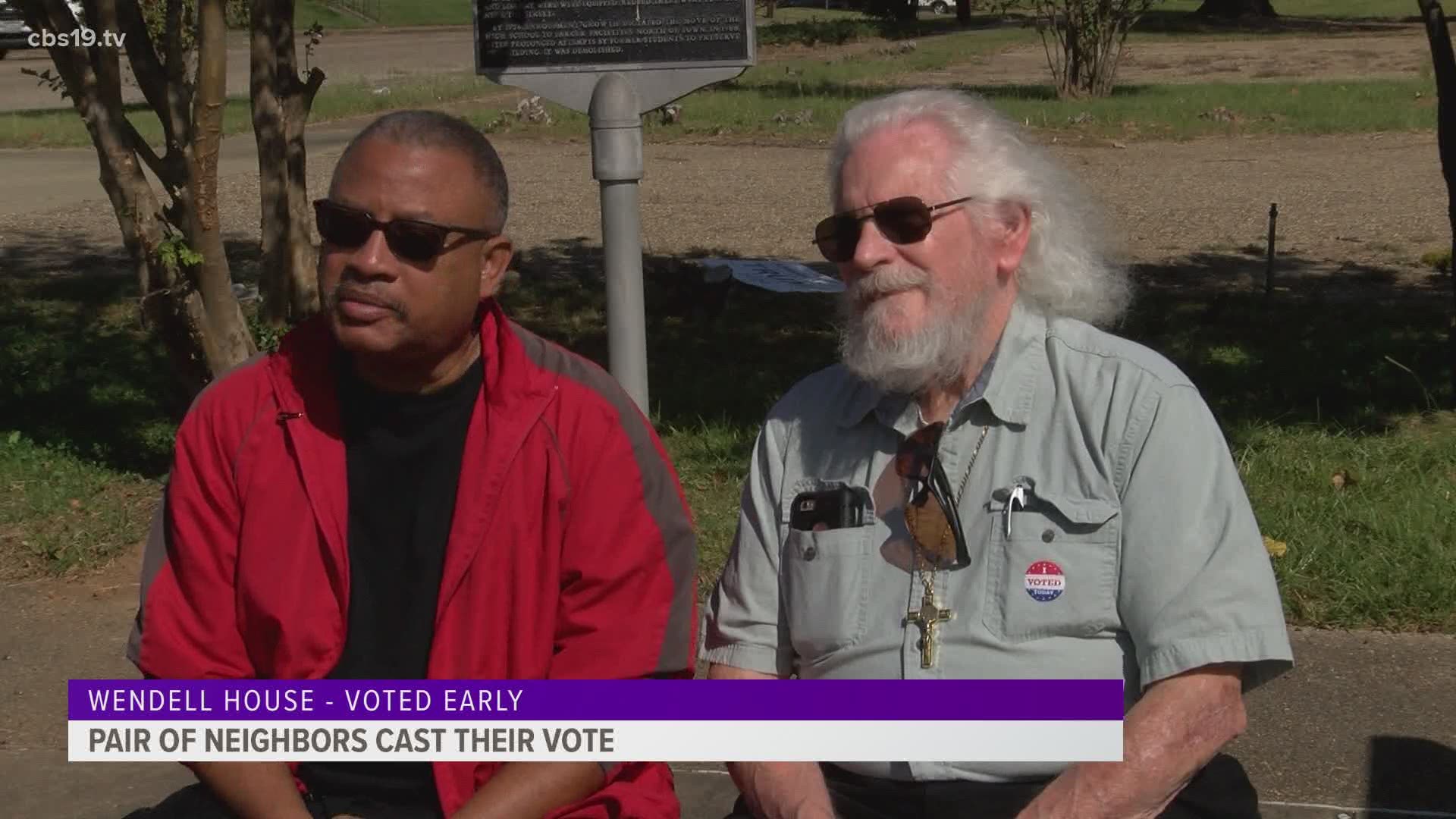 THE BEGINNING OF EARLY VOTING YESTERDAY BROUGHT OUT THOUSANDS OF PEOPLE ACROSS EAST TEXAS.