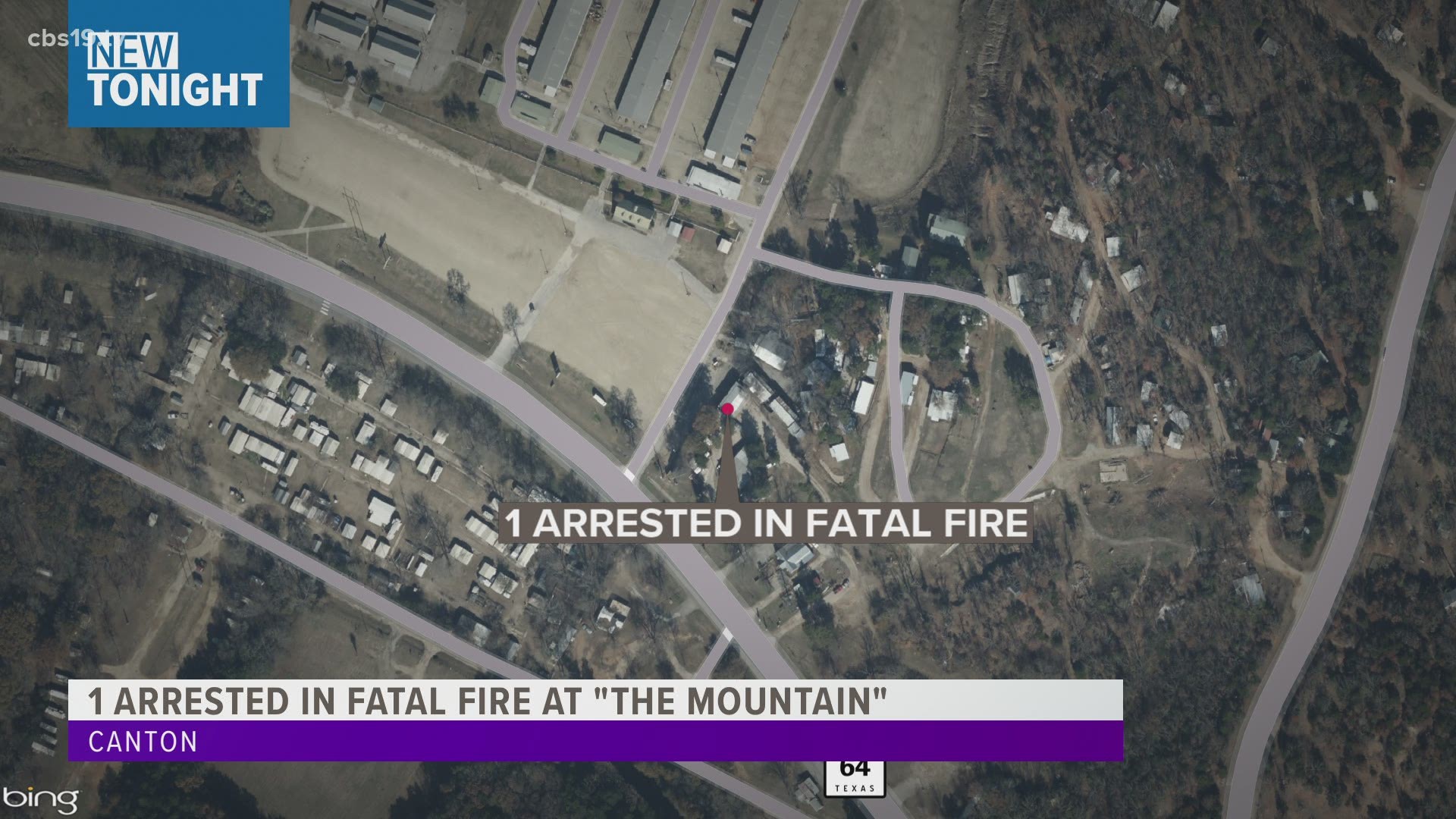 Two people are dead and one person has been arrested following a Tuesday night fire that destroyed a building at The Mountain in Canton.