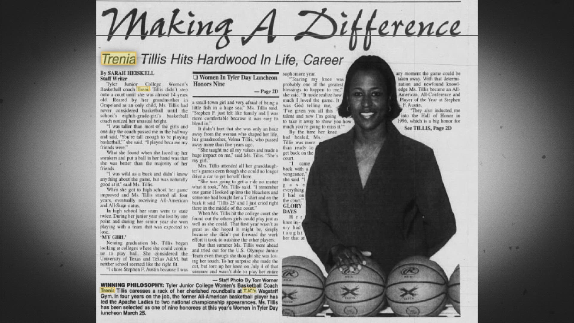 Lady Apache head coach, Trenia Tillis-Hoard made history when she became the first solo African American women's head coach to win the NJCAA national championship.
