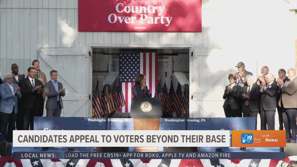 Kamala Harris touts Republican support as Donald Trump takes questions