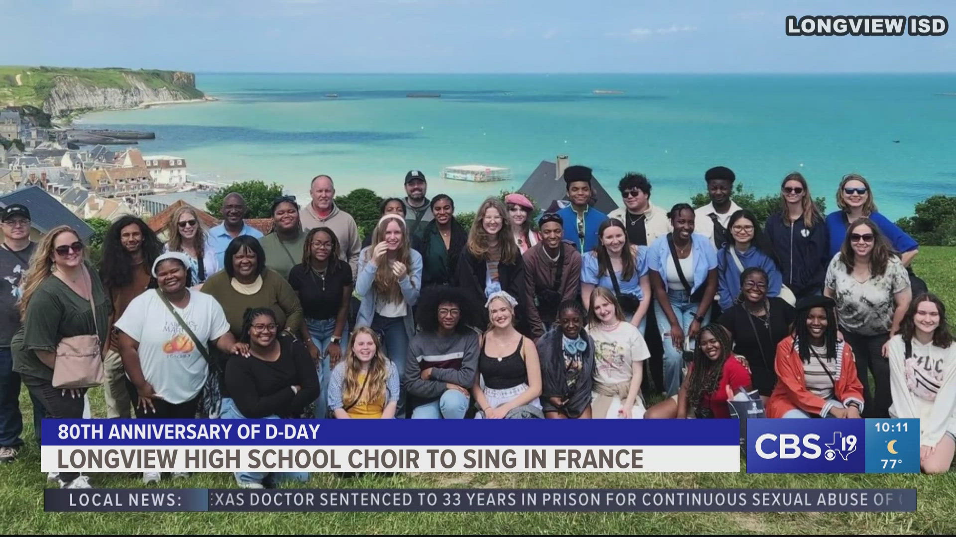 Longview High School choir travels to France to sing for 80th anniversary of D-Day