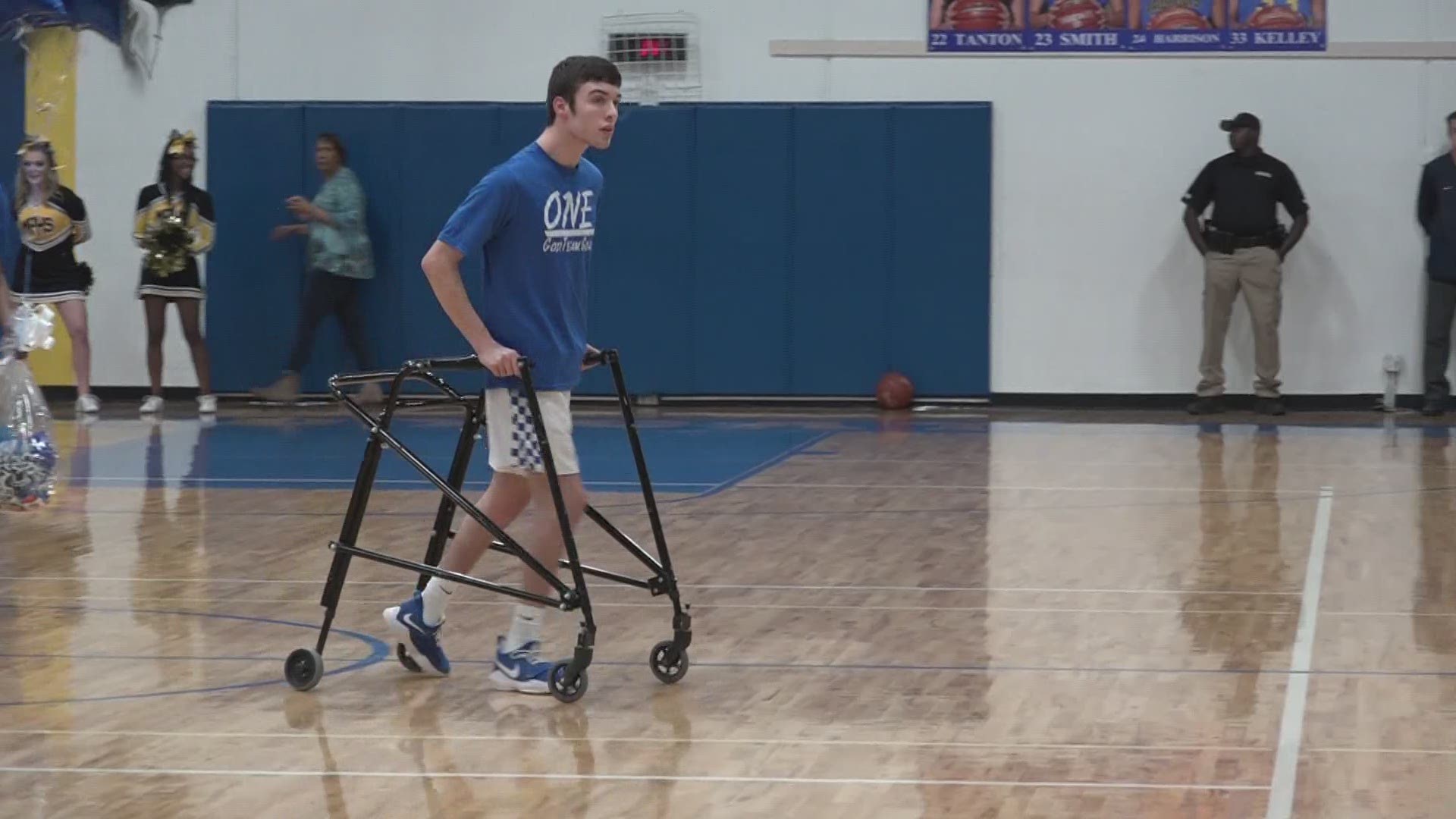 Dylan Jester is a senior at Sulphur Springs High School with cerebral palsy, and Friday evening, he took his dreams to the court.