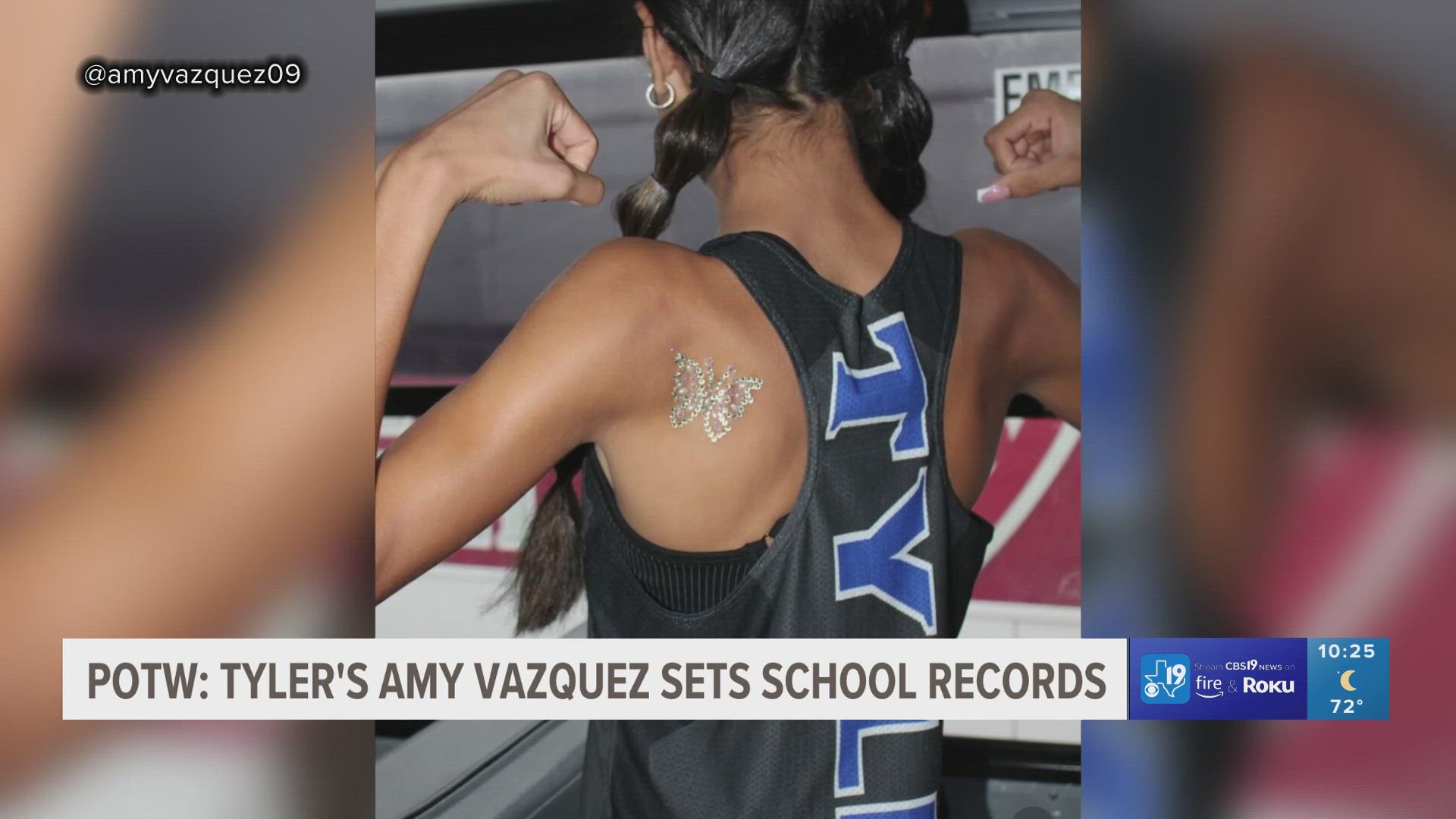 Tyler Highs Amy Vazquez sets multiple school records