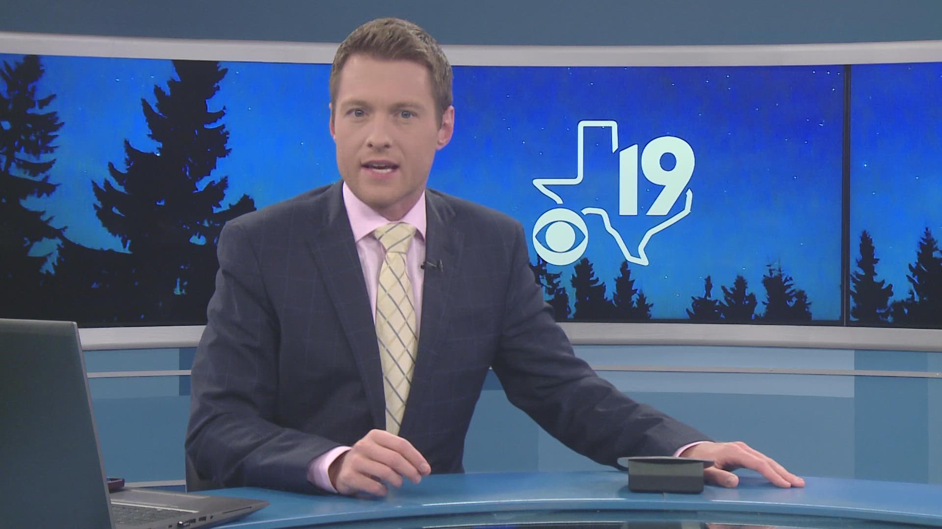Aaron Baker anchors the 10 p.m. newscast for KYTX CBS19 on June 22, 2022.