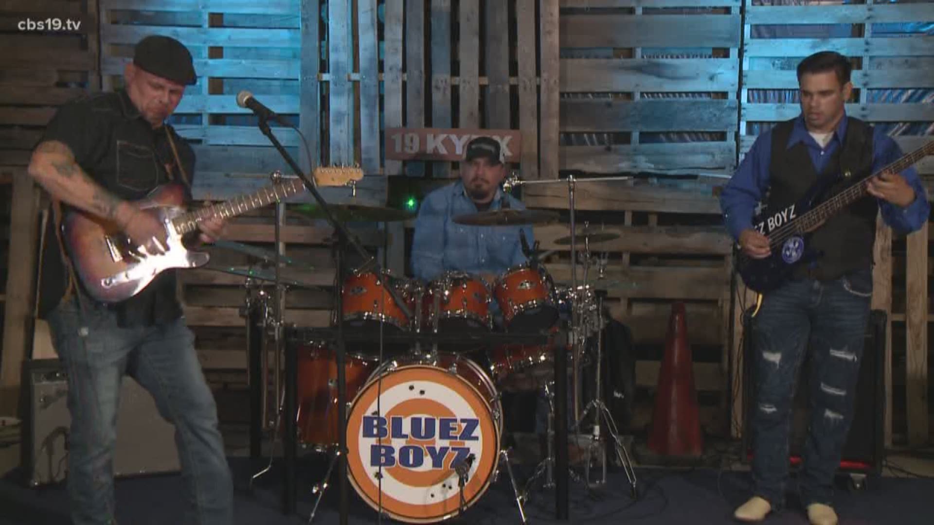 On the CBS19 stage, Bluez Boyz!