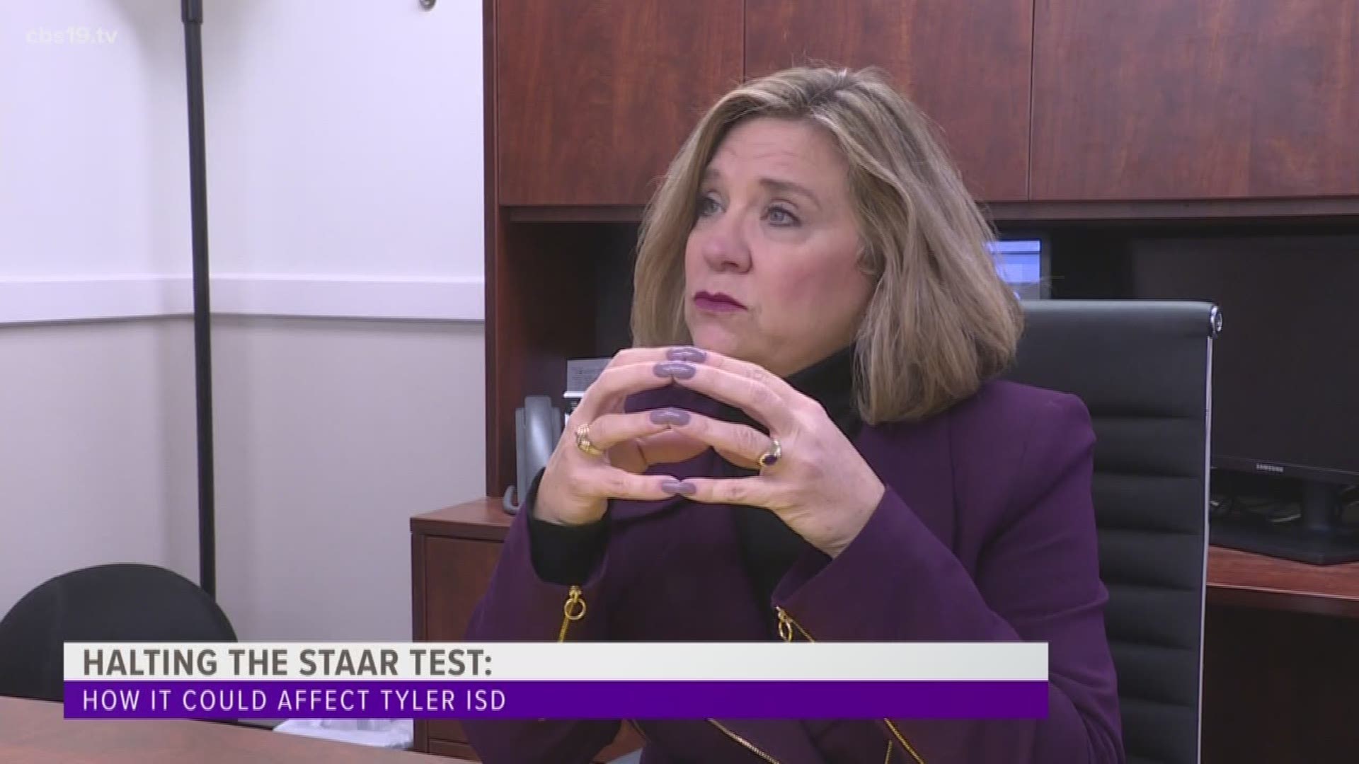 Christy Hanson, TISD superintendent of curriculum and instruction, discusses how halting the STAAR test could impact the district.