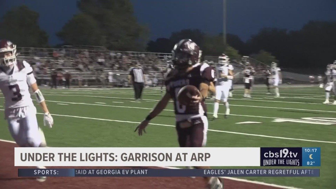 UNDER THE LIGHTS: Arp pummels Garrison 44-9