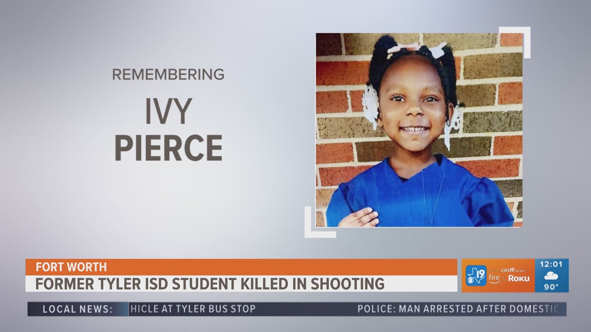 Tyler ISD head start student dues due to gun violence | cbs19.tv