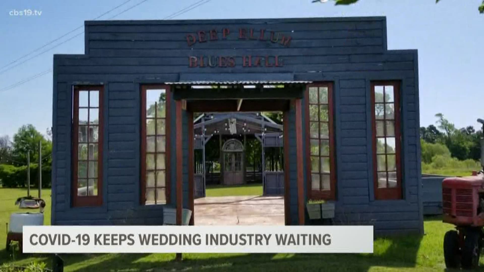 An East Texas wedding venue says they'll be ready for business as of Friday, May 1st.