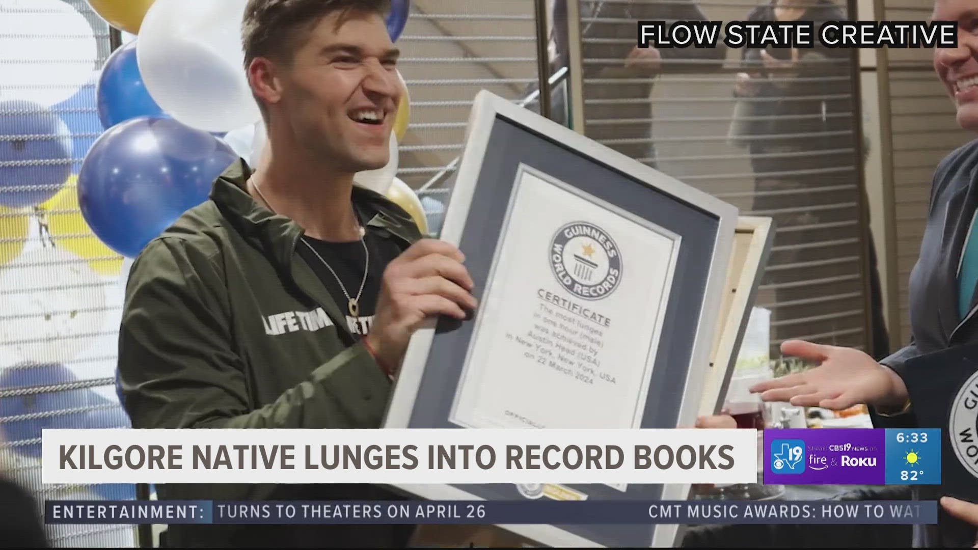 Kilgore native sets Guinness World Records for lunging