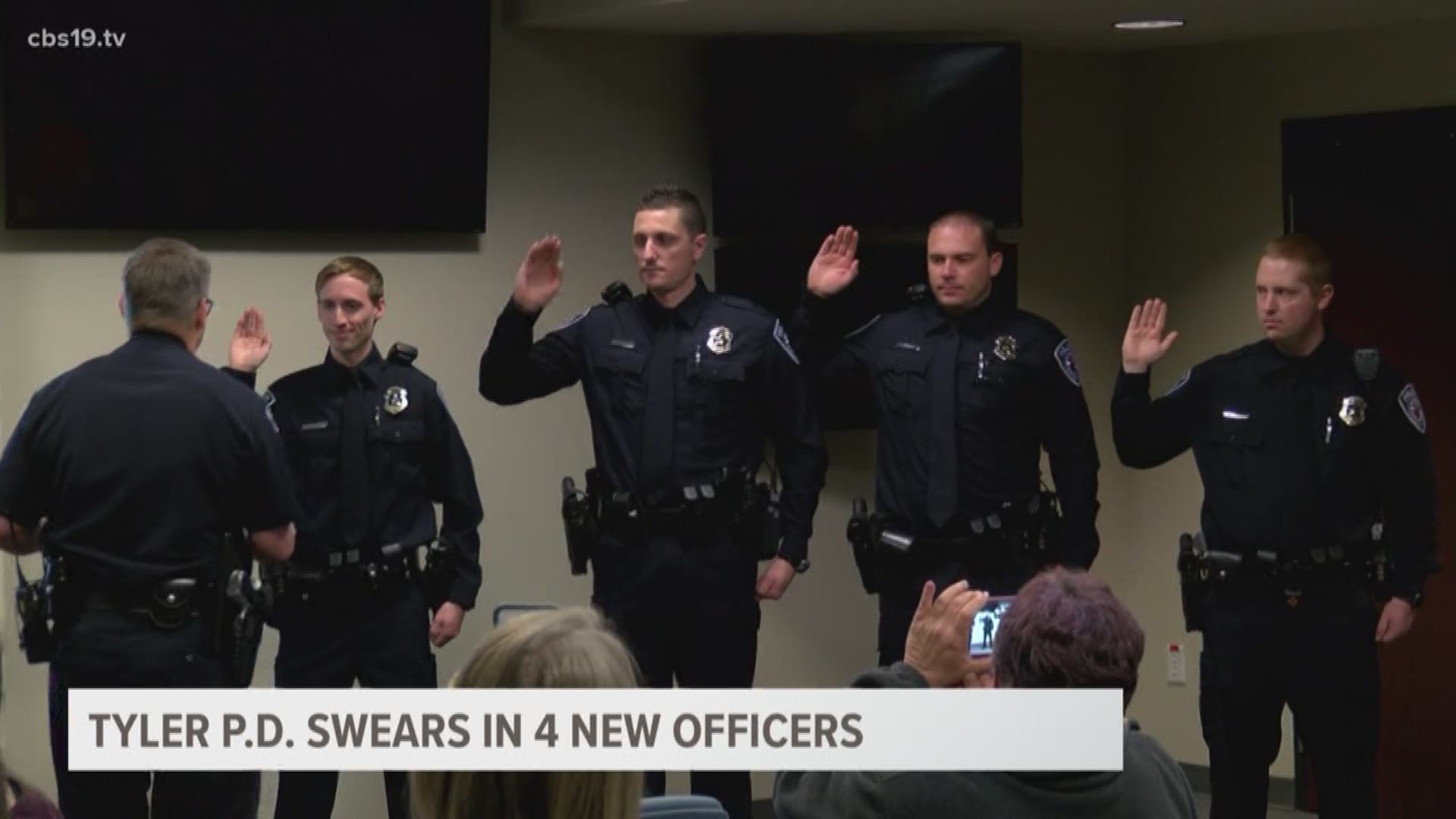 Tyler Police Department swears in 4 new officers cbs19.tv