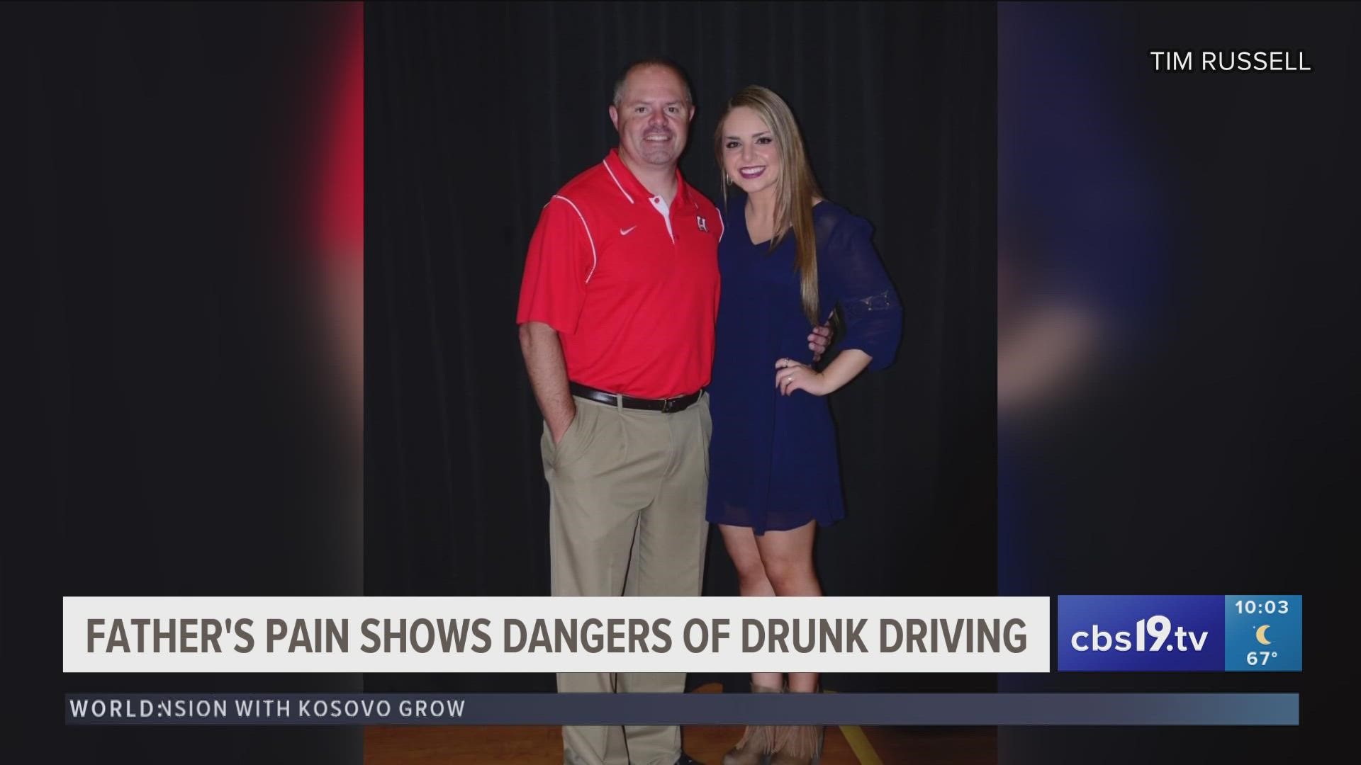 High school football coach shares pain of losing his daughter in a drunk driving crash