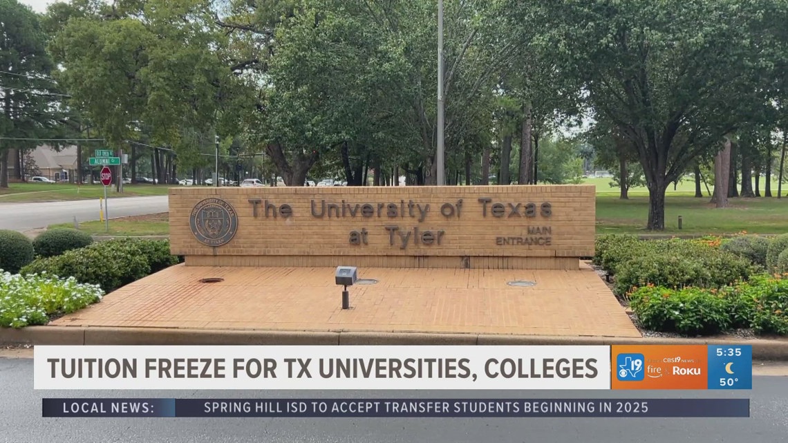 Tuition freeze in place for Texas public colleges, universities | cbs19.tv