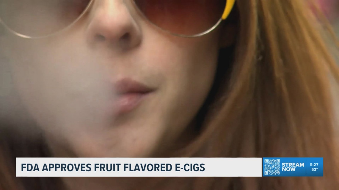 FDA approves first fruit-flavored e-cigarettes for adult smokers