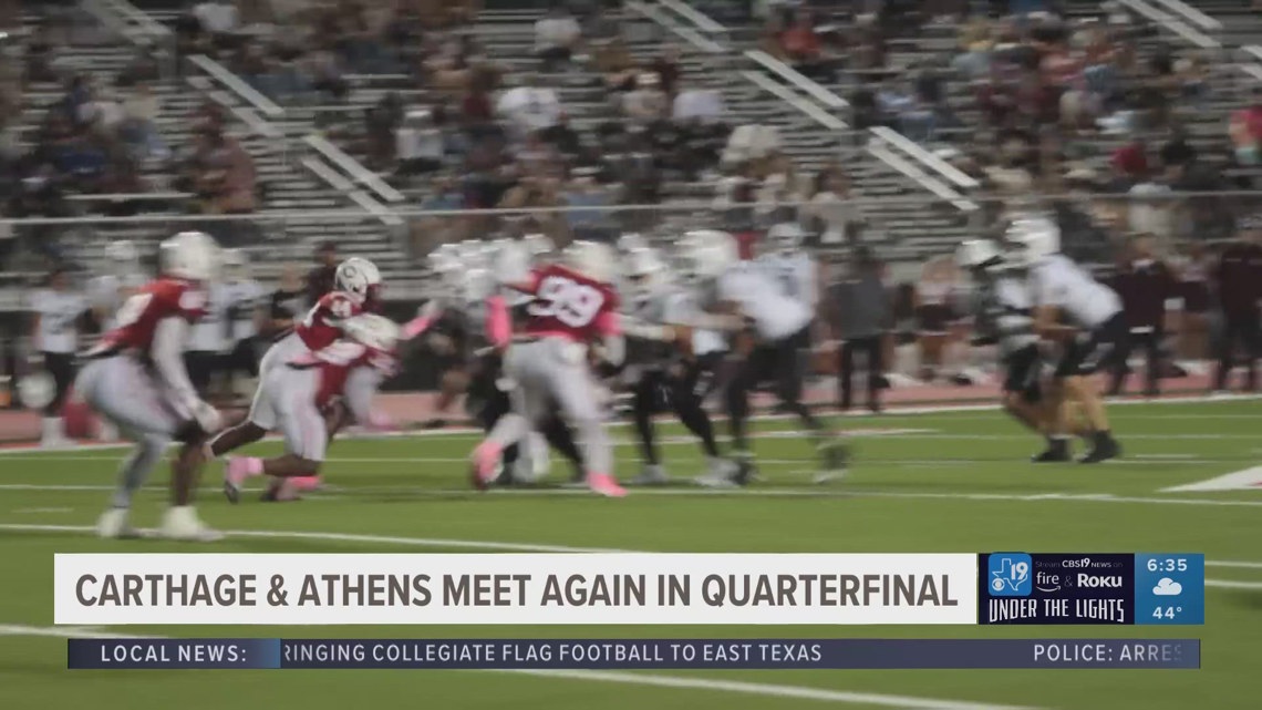 UNDER THE LIGHTS: Carthage Bulldogs, Athens Hornets meet again in regional finals