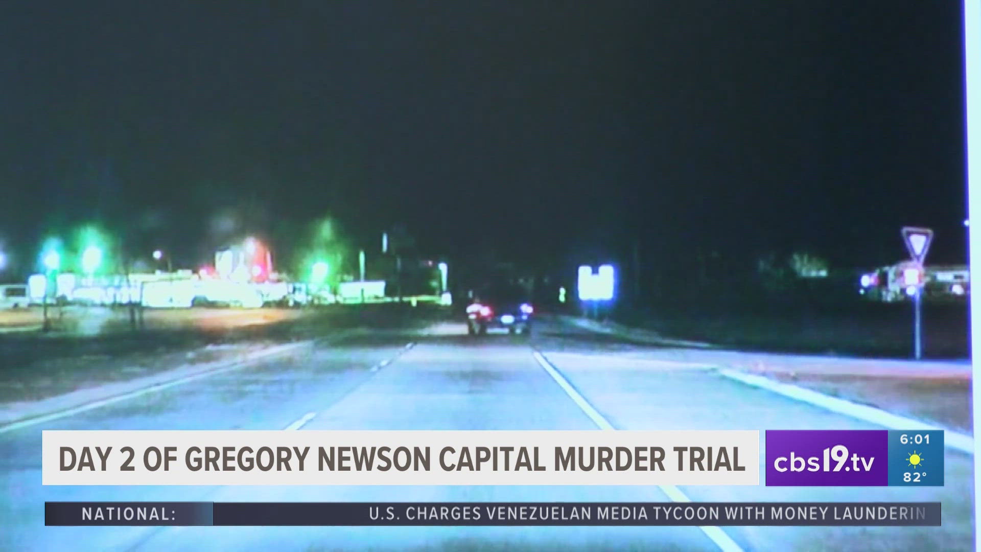 Gregory Newson, of Shreveport, Louisiana, is charged with capital murder in the shooting death of 28-year-old Panola County Deputy Chris Dickerson.