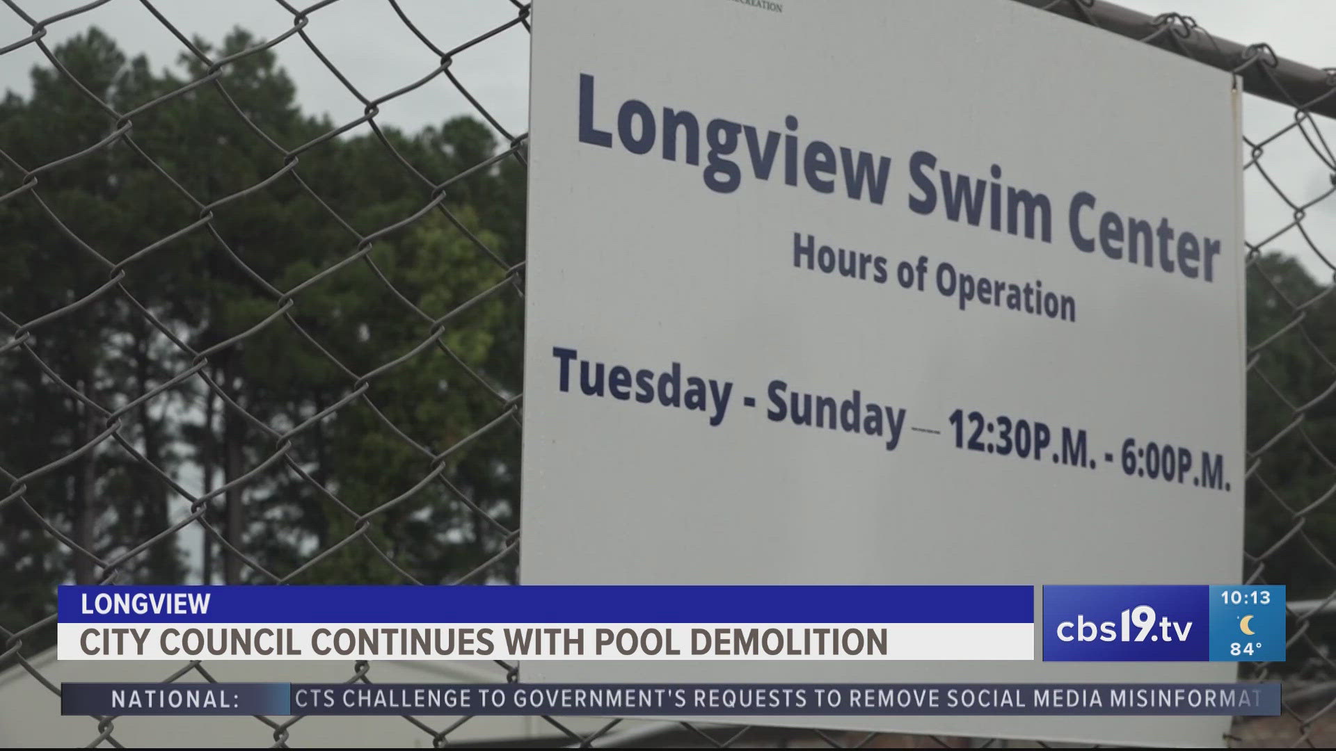 As it stands today, the Longview Swim Center is set to be demolished.