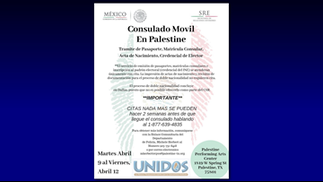 Mexican Consulate On Wheels Returns To Palestine Cbs19 Tv