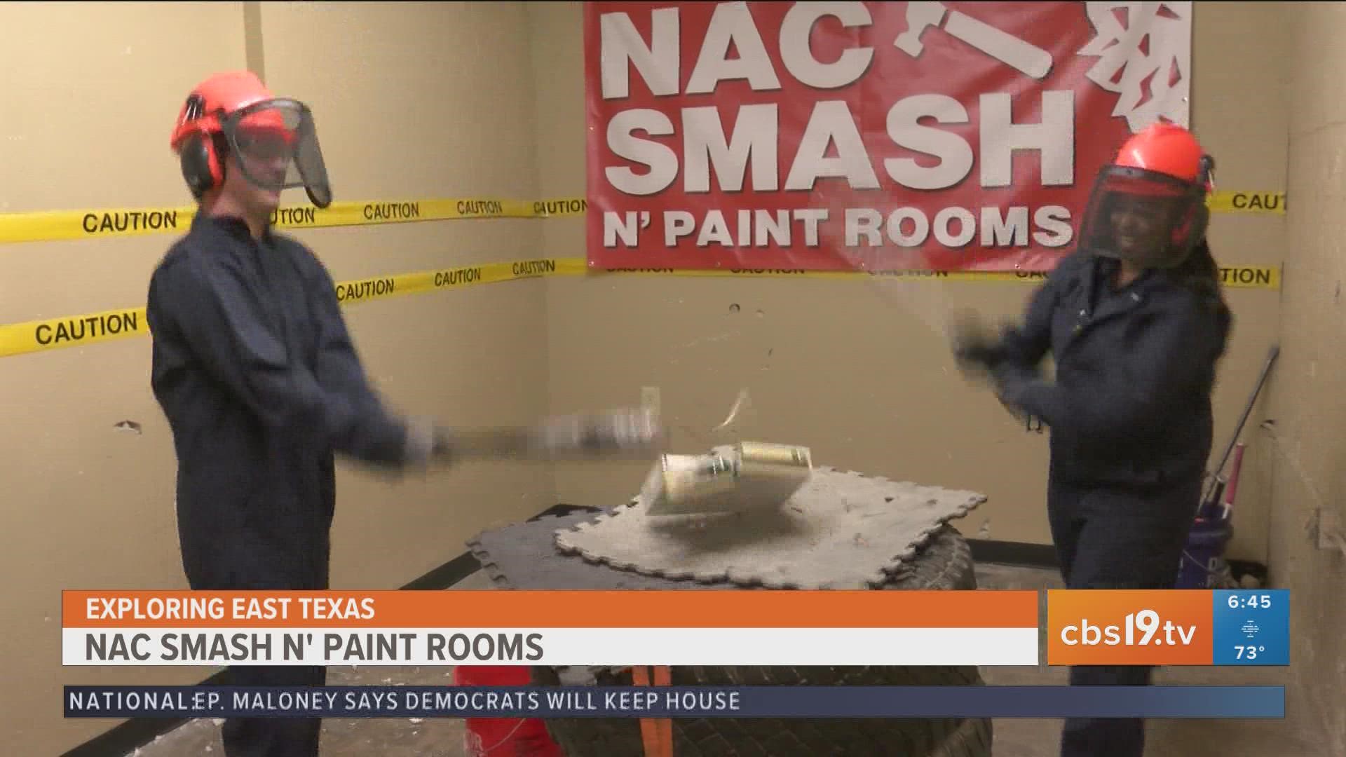 Nac Smash N' Paint Rooms allows visitors to release their inner rage and artist