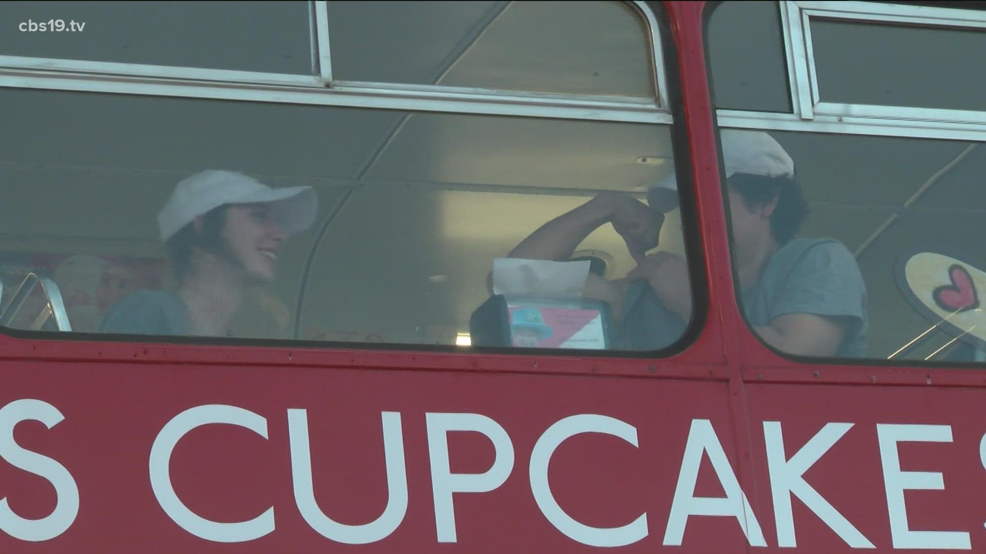 All the way from Bristol, England, this double-decker red bus is a 1981 classice.