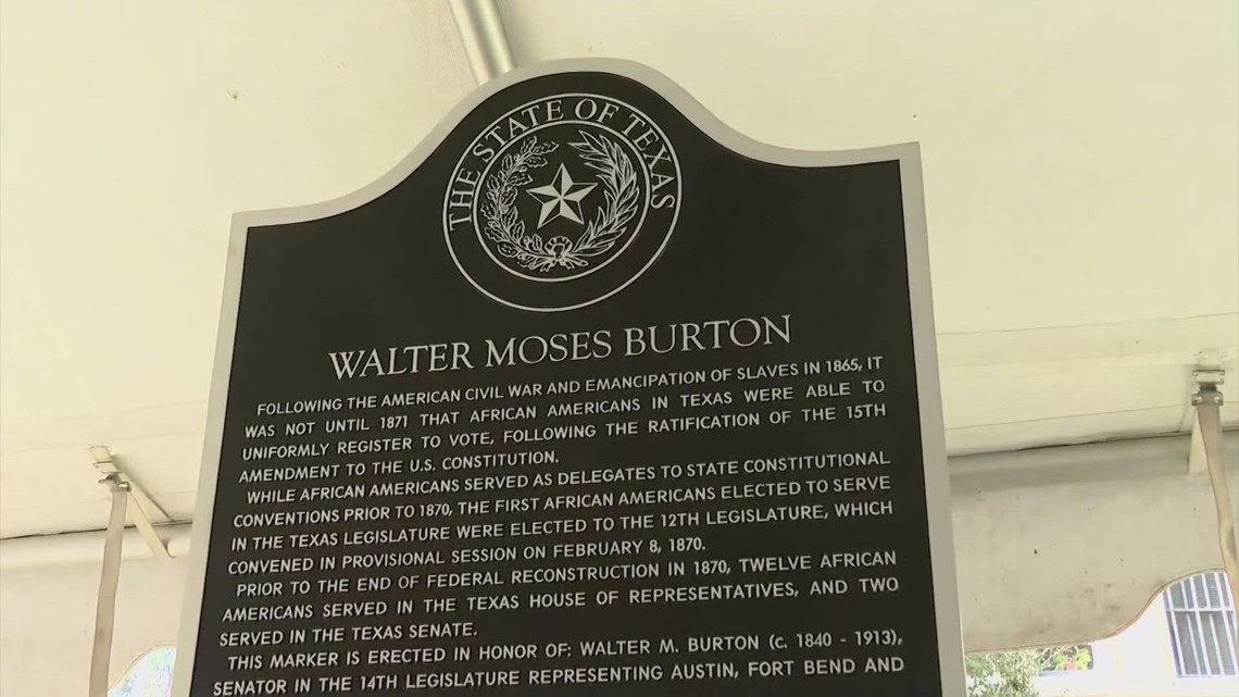 Texas unveils historical marker honoring first Black sheriff in U.S.