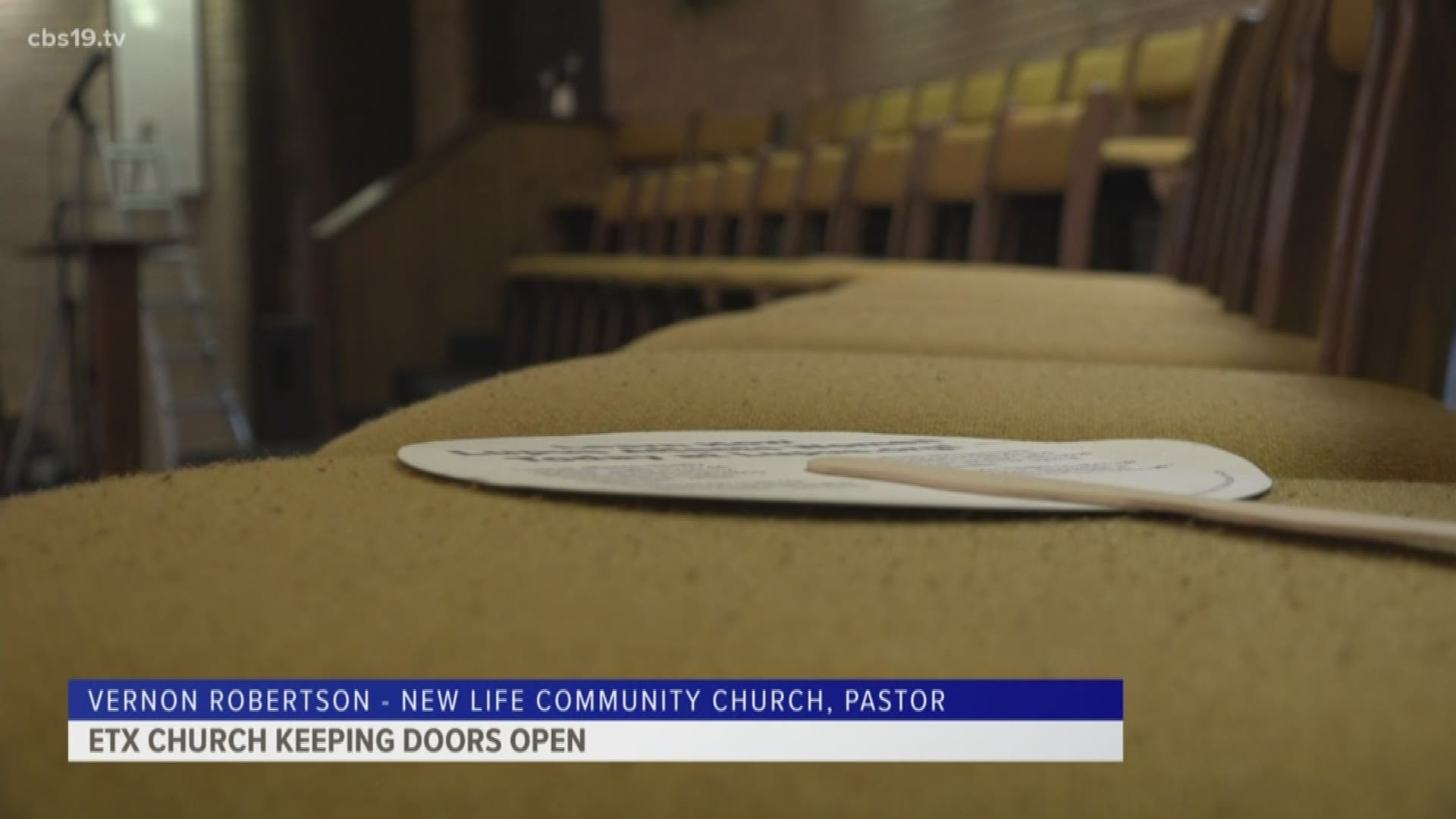 An East Texas church is keeping its doors open despite the COVID-19 pandemic.
