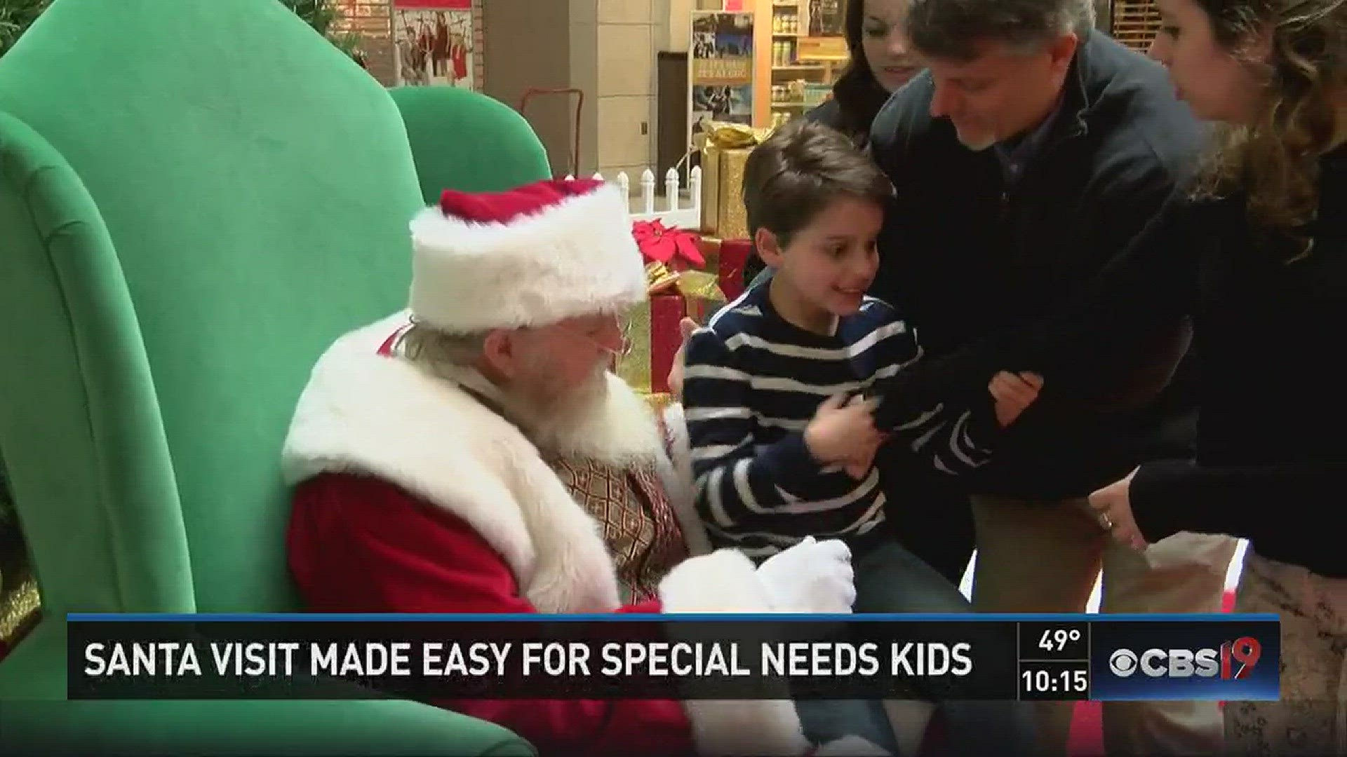 Tyler's Broadway Square Mall opened early Sunday, Dec. 4 so a special group of kids could meet Santa.