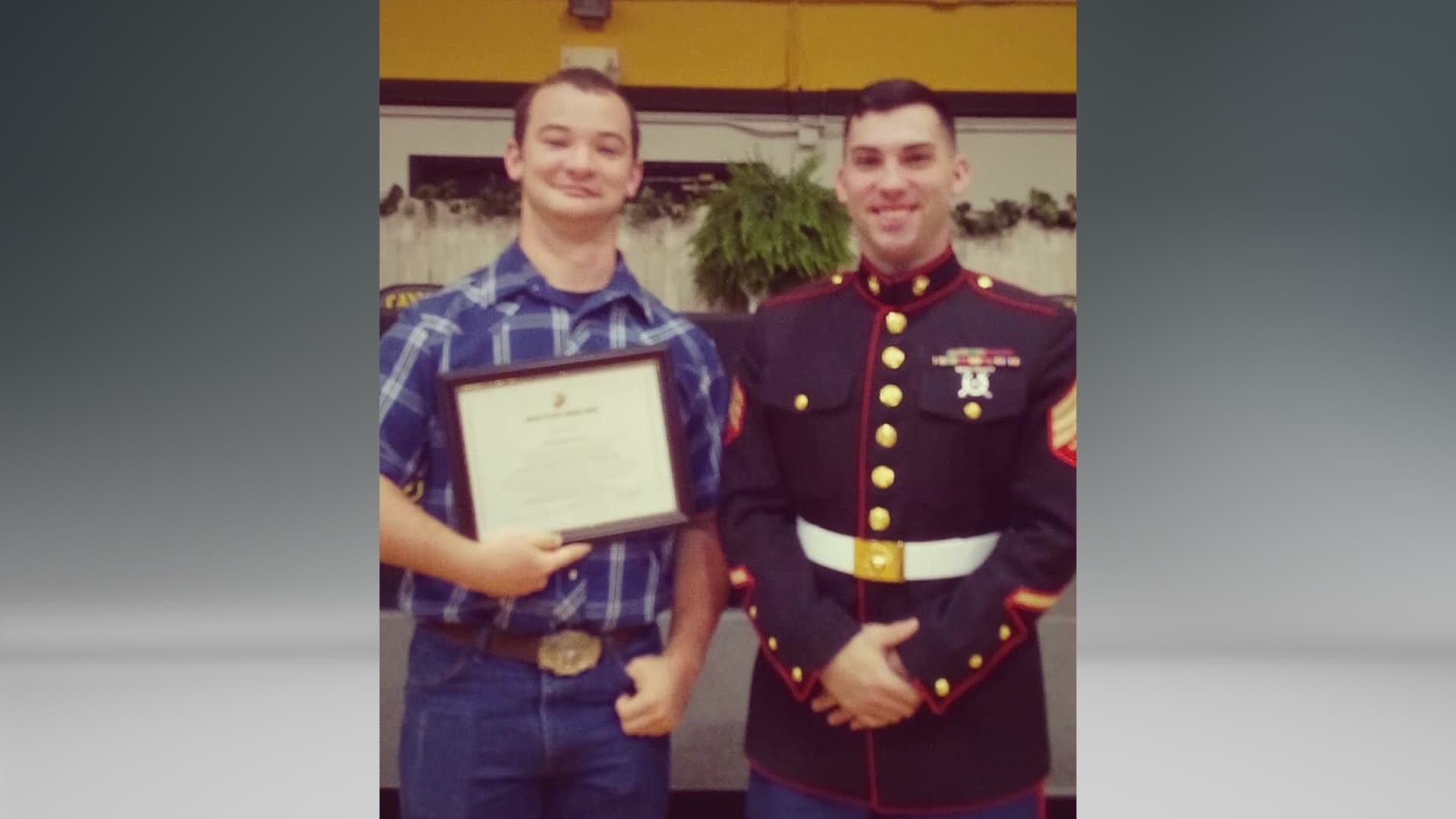 5th graders meet East Texas Marine they sent letters to while at boot camp