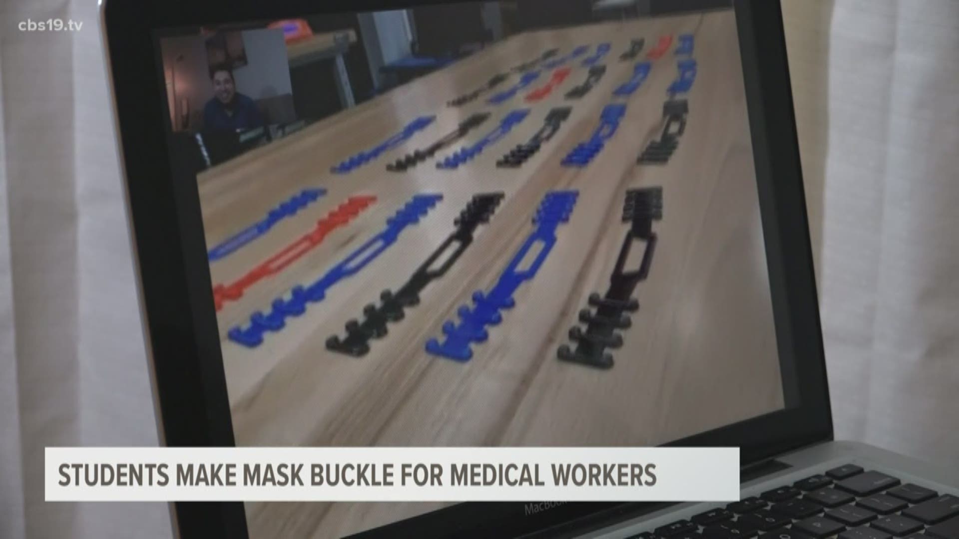 Students at Grace Community School are using its 3D printers to produce mask buckles for medical personnel.