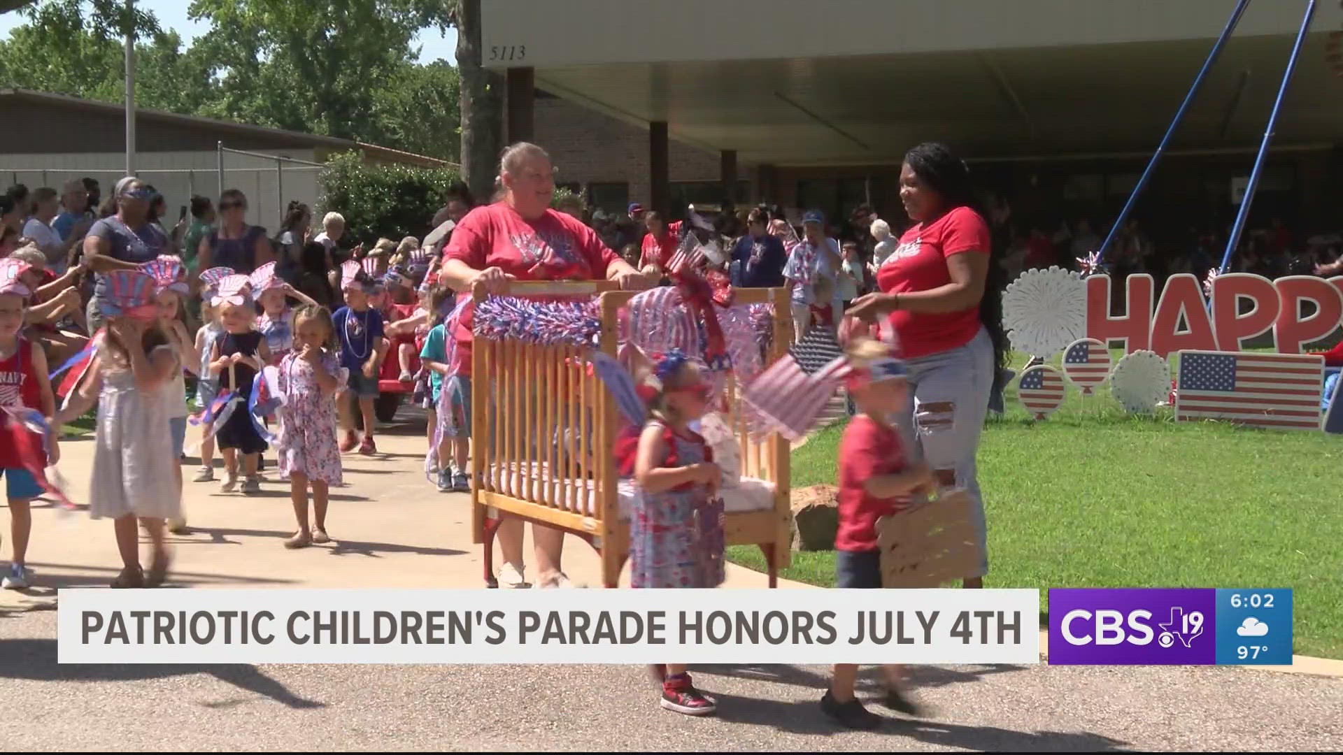 Stepping Stone School in Tyler celebrate Fourth of July with patriotic children's parade