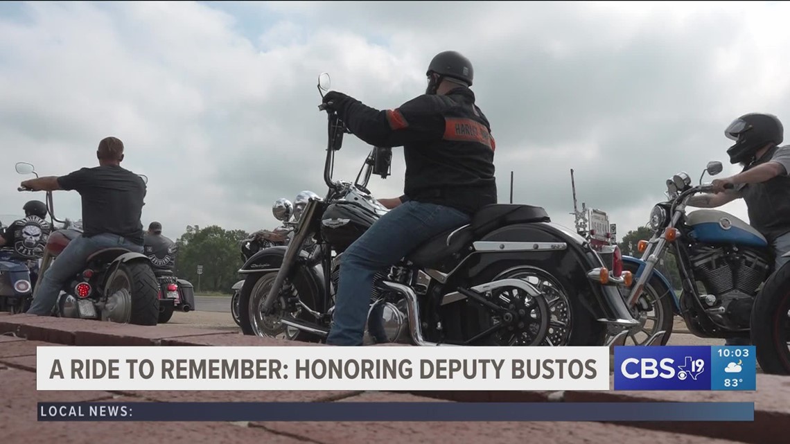 Bikers honor deputy bustos - Vimarsana News
