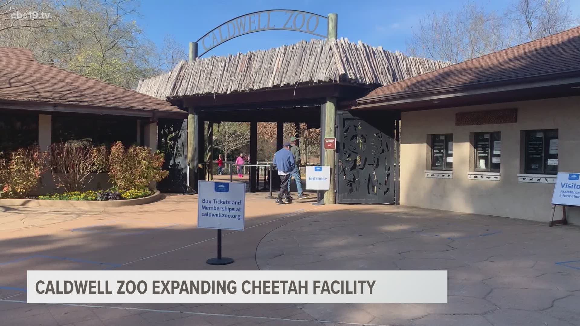 A donation to the Caldwell Zoo will be used to expand the cheetah breeding facility.