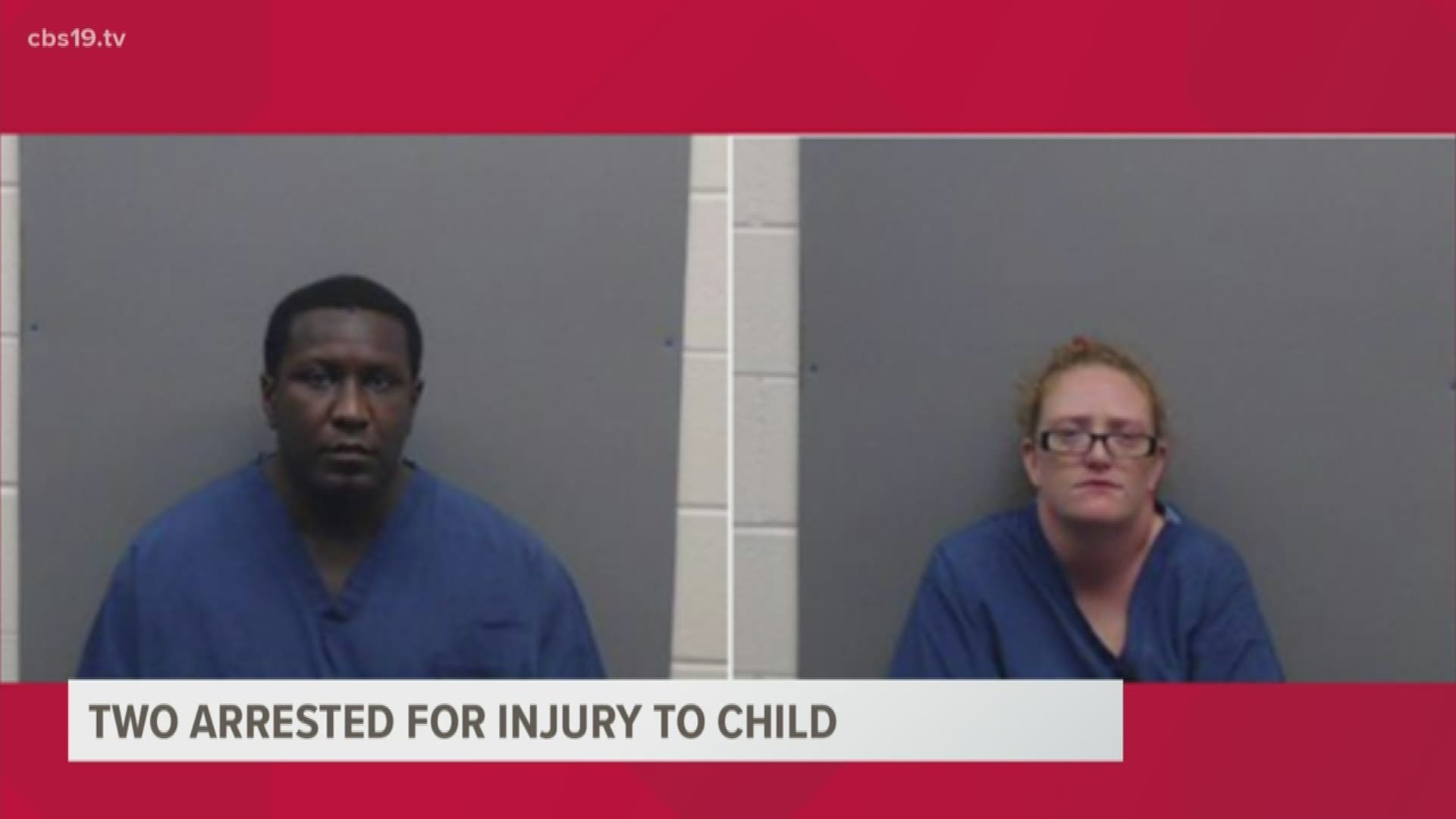 Courtnie Williams and Manuel Williams were arrested for injury to a child and booked into the Smith County Jail on $1 million bond each.