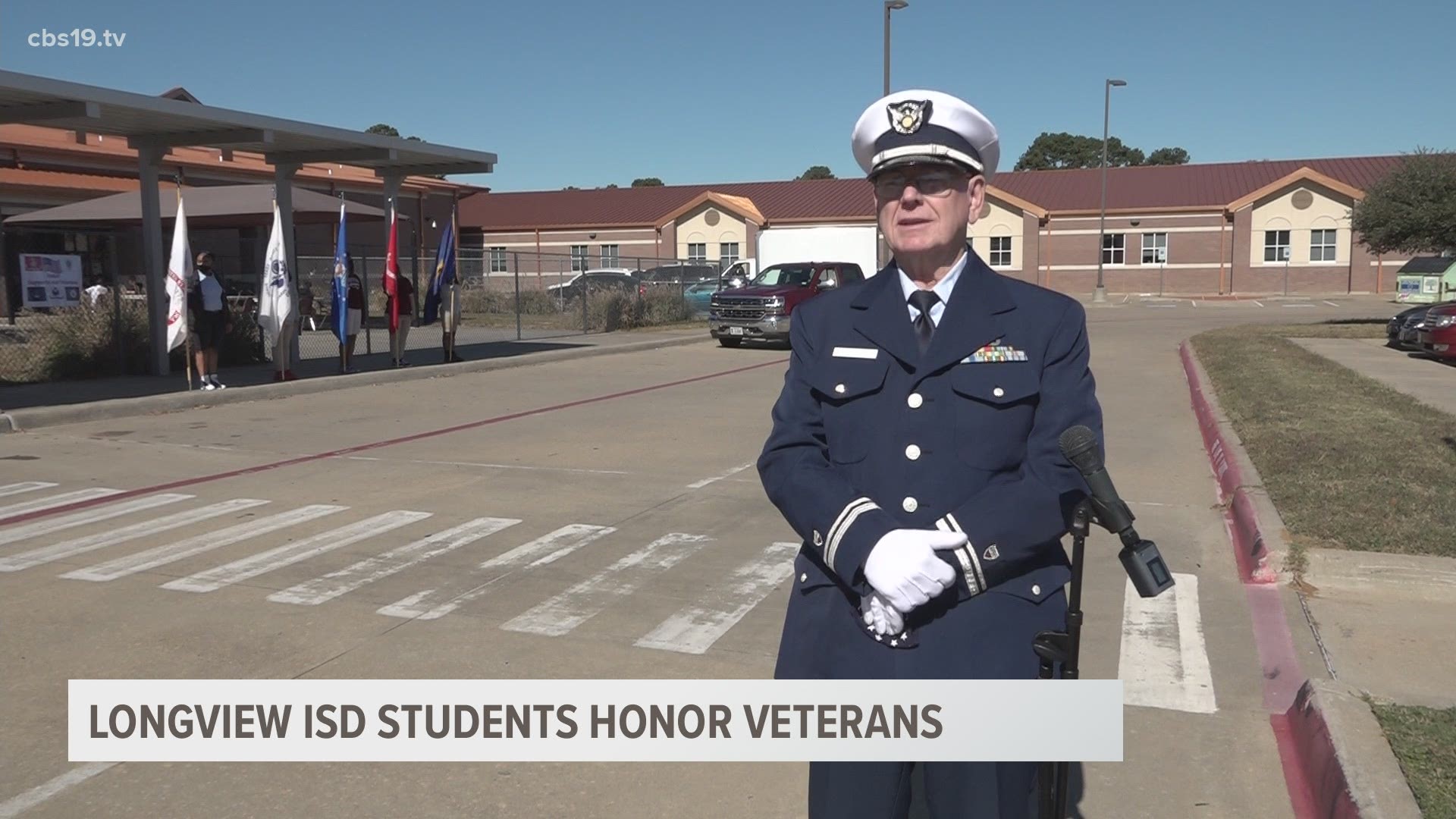 Longview ISD students honored veterans with drive-thru luncheon.