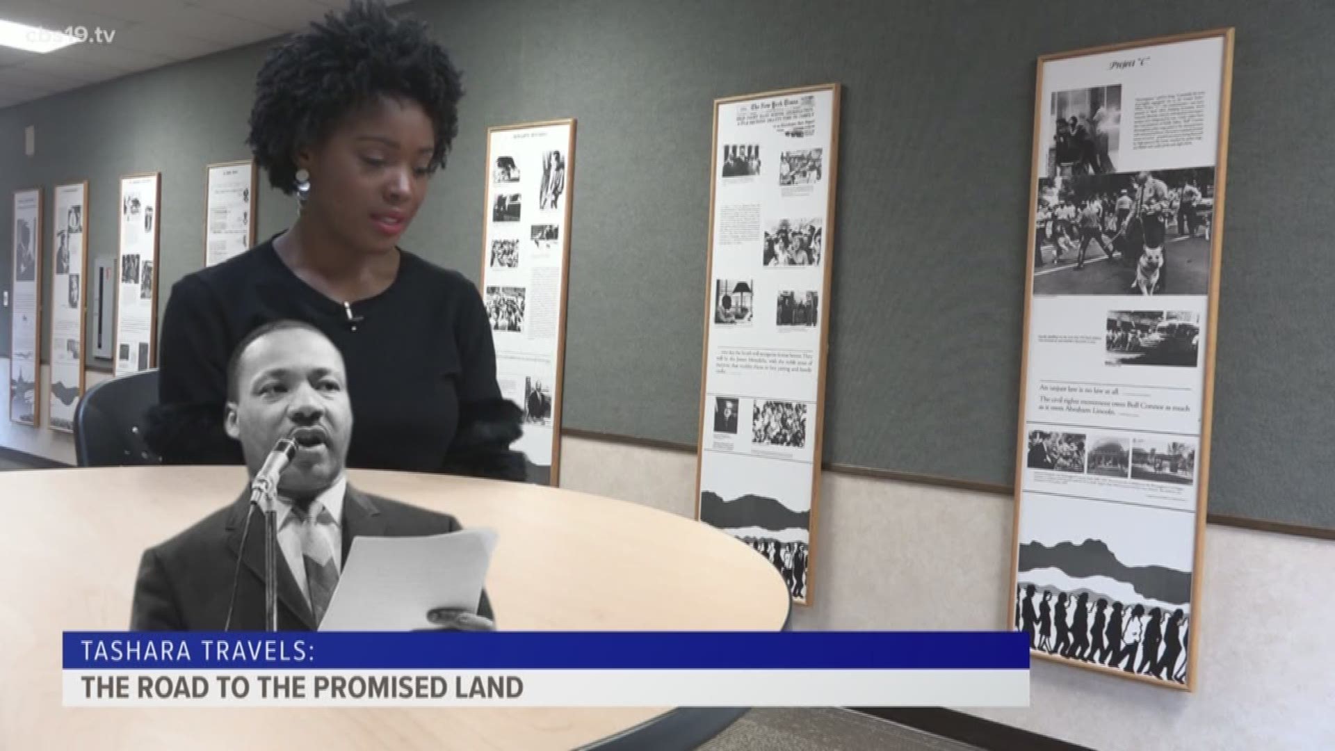 Tashara heads to LeTourneau University's Longview Hall for an exhibit that goes back in time, documenting the strides made by leaders of the civil rights movement.