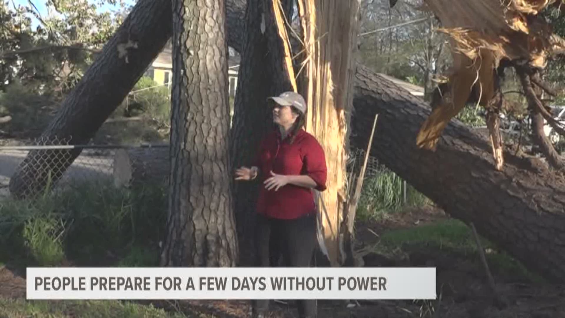 People in Kilgore are preparing for days without power