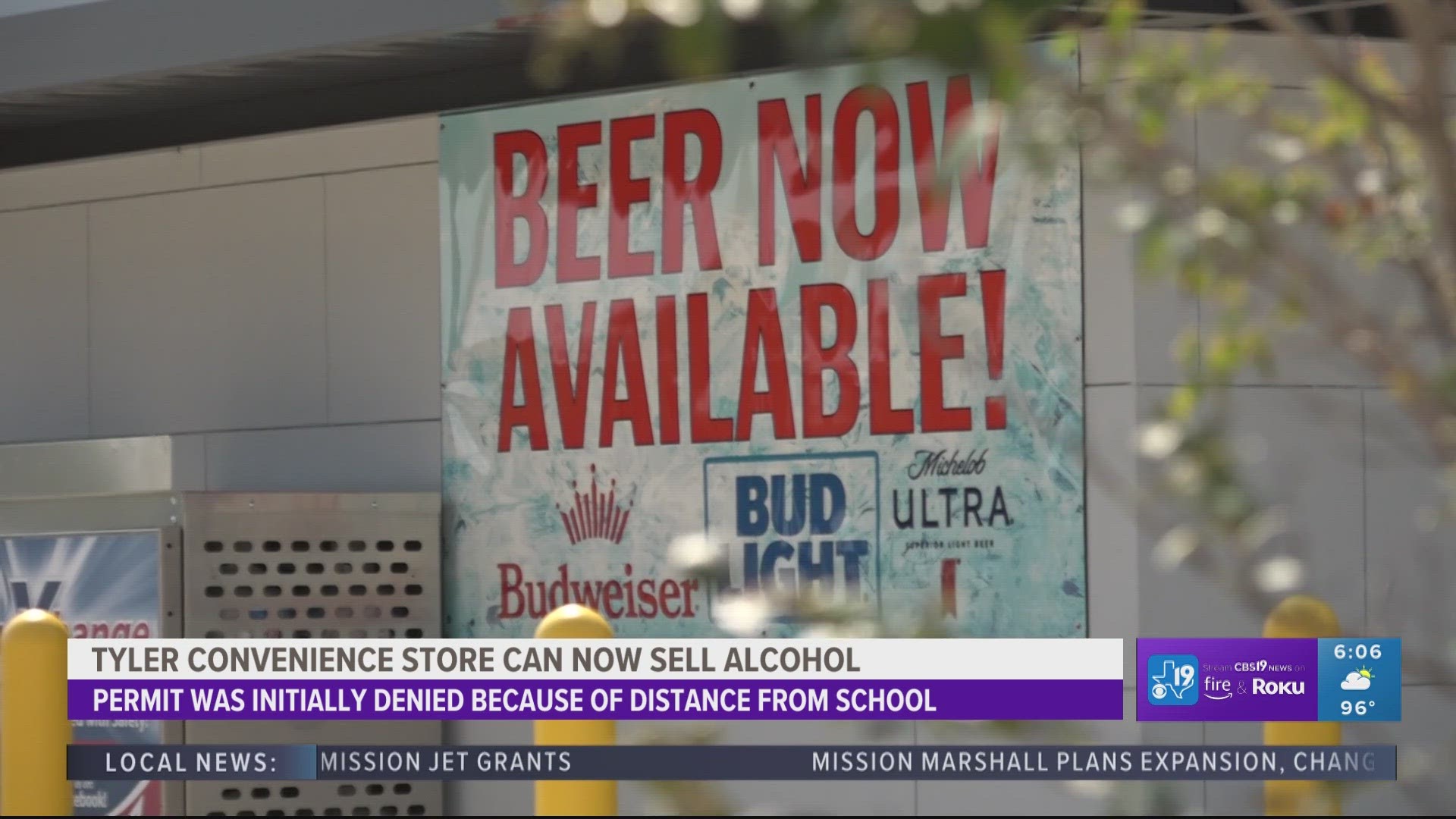 The council voted no because TABC rules says any business that sells alcohol has to be at least 300 feet away from a school. Bell Elementary is 290 feet away.