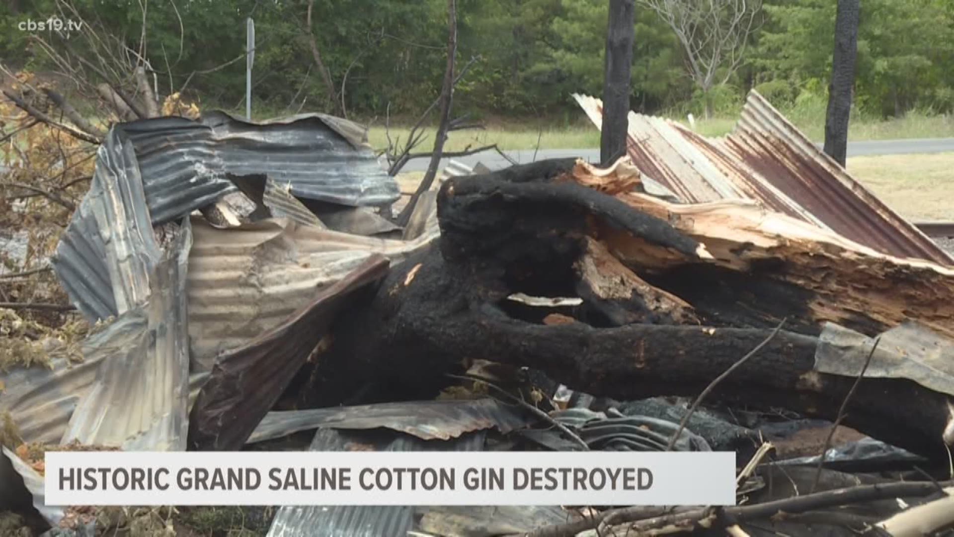 Grand Saline's Cotton Gin burns down