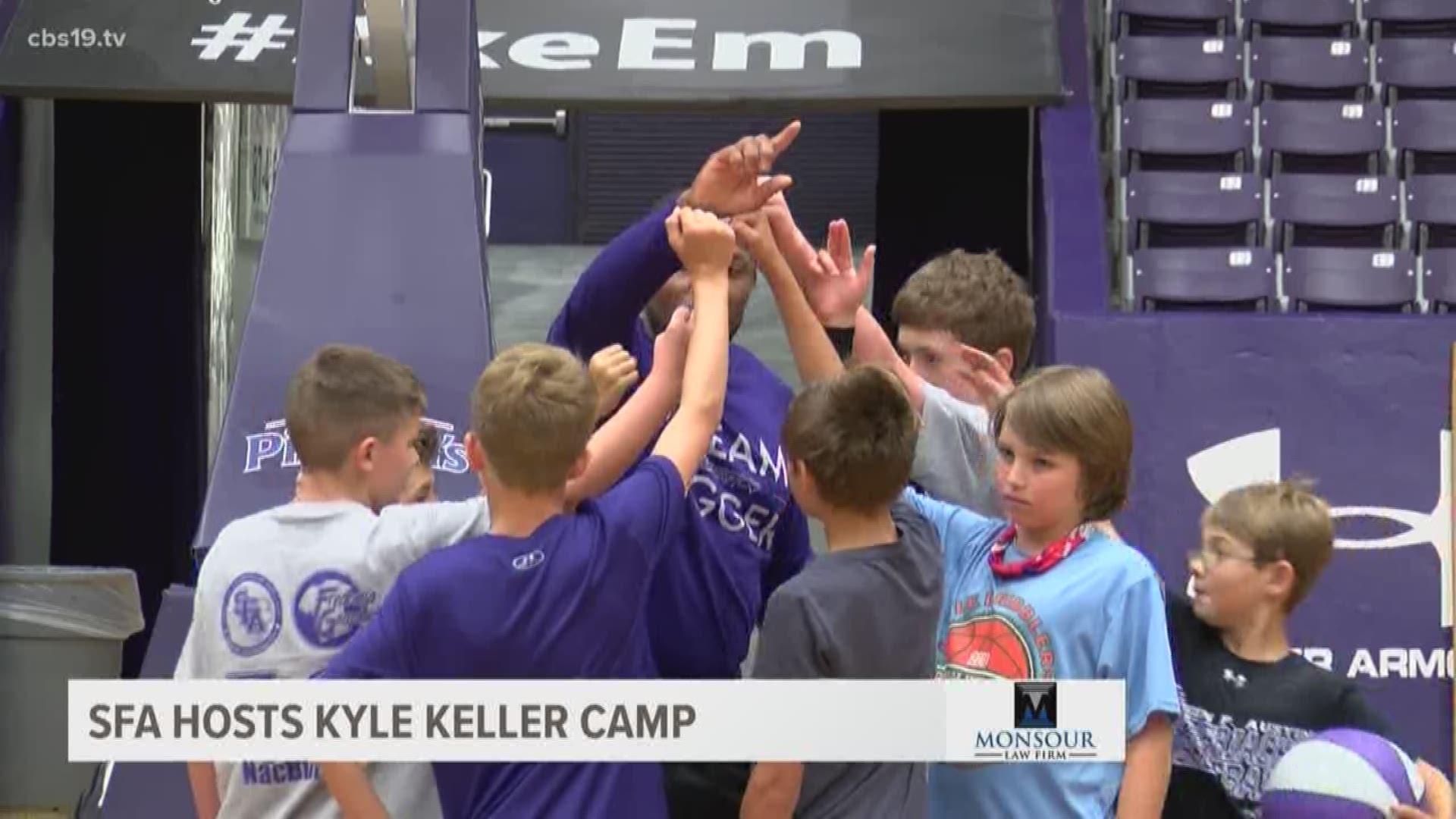 William R. Johnson Coliseum was the sight of the 2019 Kyle Keller Basketball Camp from Stephen F. Austin State University. The camp daily schedule included a balanced mix of drills, contests, team practice, and games, which allows for a fun-filled learning experience.
