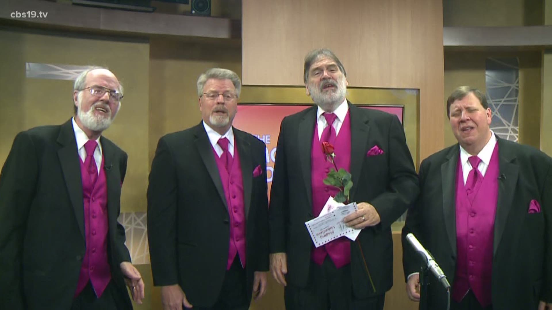 The local barbershop quartet is offering in person and video 'singing valentines.' A portion of the proceeds go to the United Way of Smith County.