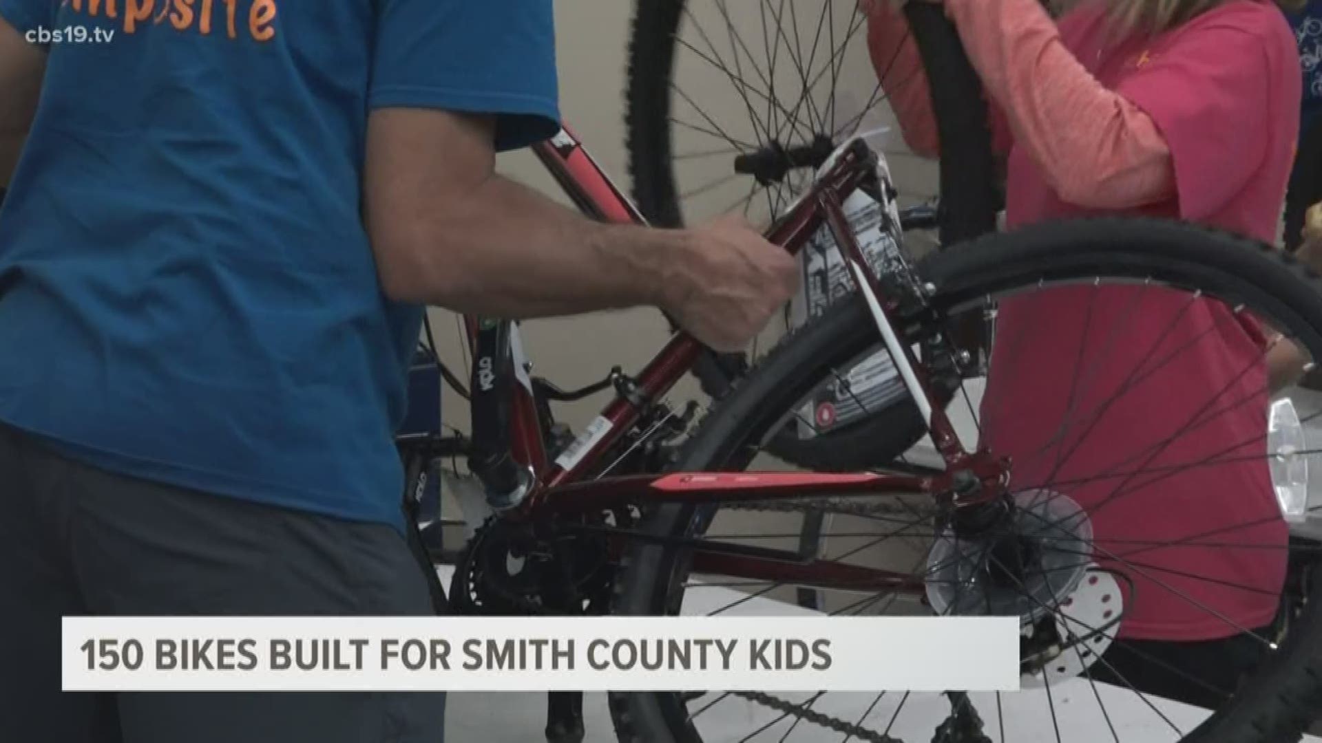 The bike build is part of The Salvation Army's annual Angel Tree program which provides gifts to over 2,000 children and seniors in Tyler and Smith County.