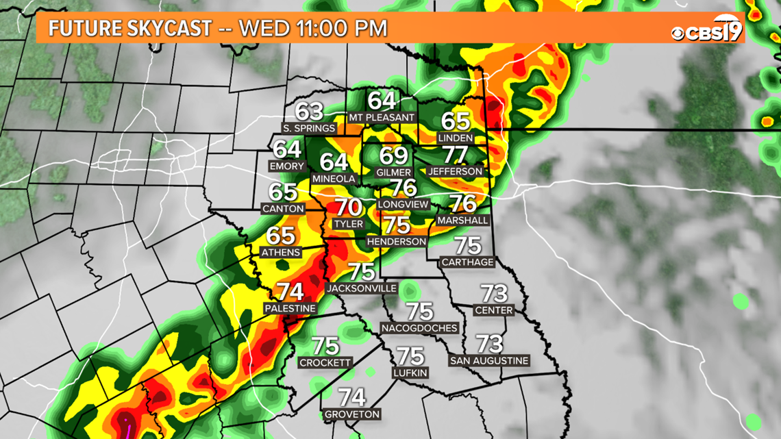 Severe weather expected to return to East Texas tonight through Friday ...