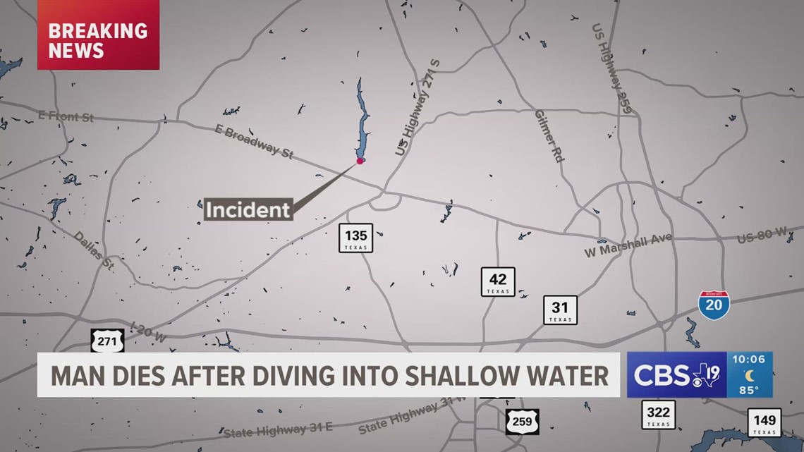 OFFICIALS: Man Dies After Diving Into Shallow Water At Lake Gladewater ...