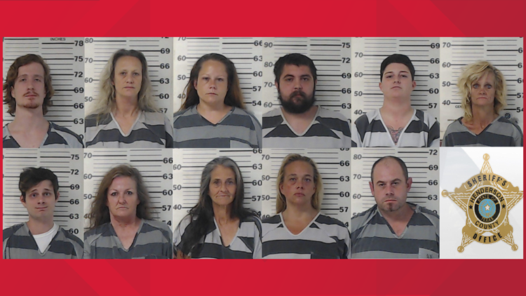 11 arrested after game room raid in Henderson County 