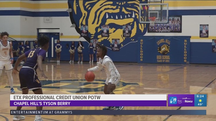 East Texas Professional Credit Union Player of the Week: Chapel Hill's Tyson Berry